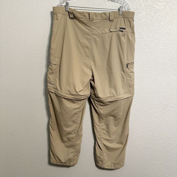 Columbia GRT Convertible Cargo Pants Men's Large 38x27 Tan Omni-Dry Hiking - Picture 4 of 16